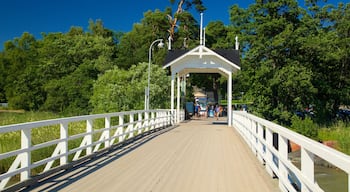 Seurasaari Open Air Museum featuring a bridge