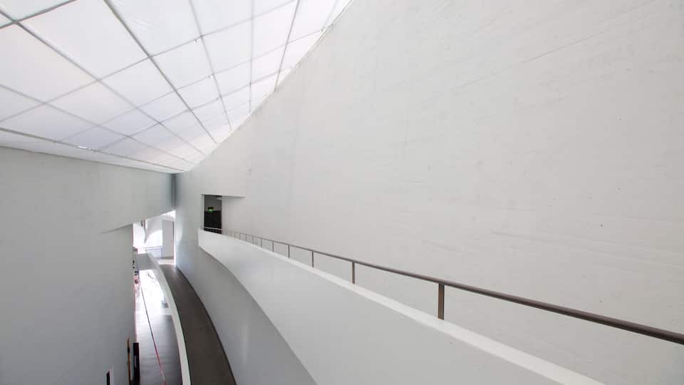 Kiasma Museum of Contemporary Art featuring modern architecture and interior views
