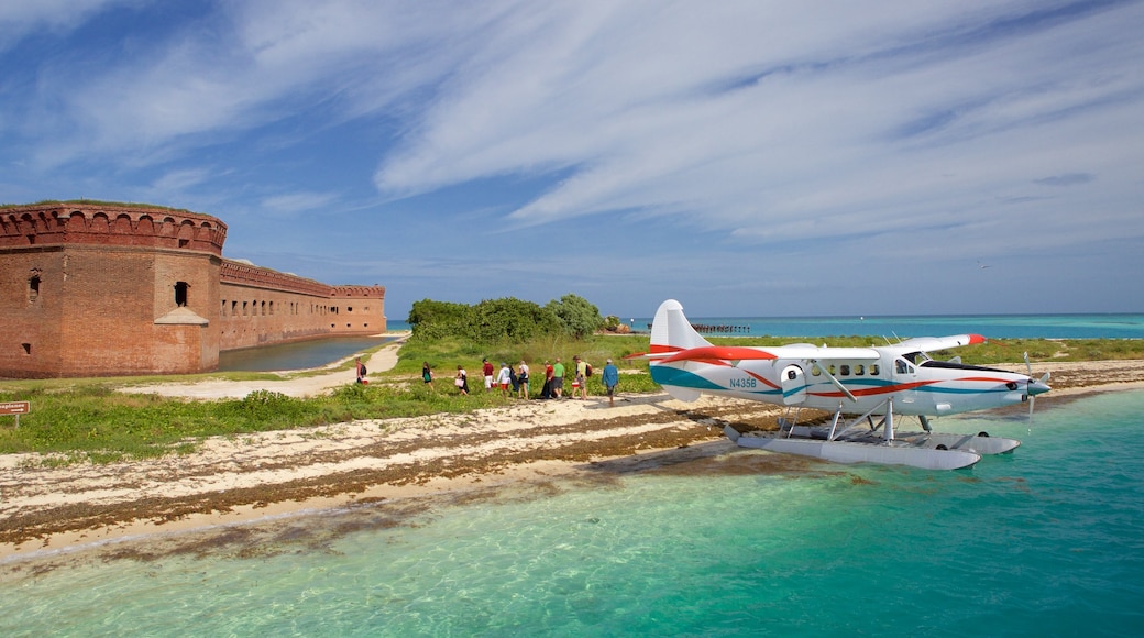 Dry Tortugas National Park showing heritage architecture and general coastal views