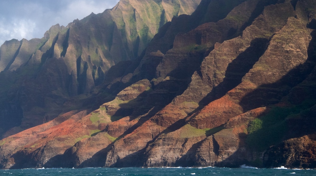 NaPali Coast State Park which includes a gorge or canyon