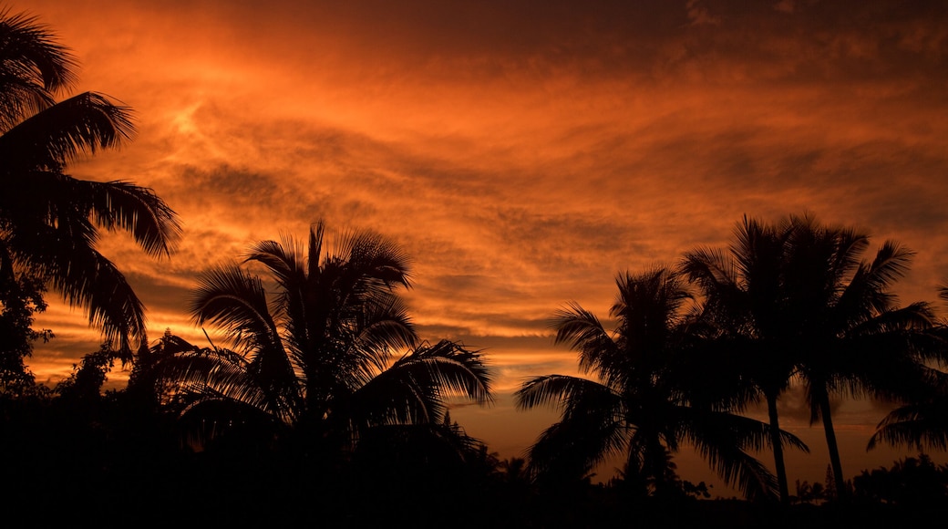 Princeville showing a sunset