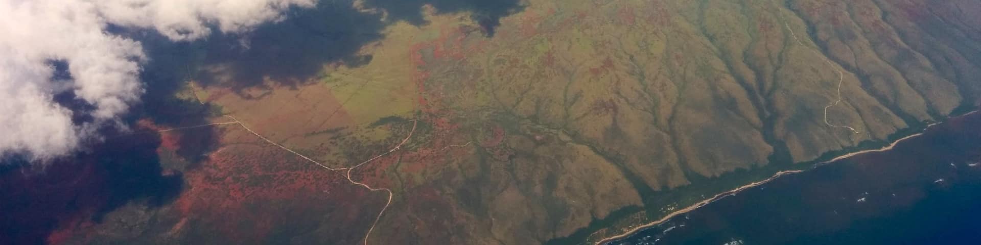 モロカイ島 どの含み 島の眺め と 海岸線の眺め