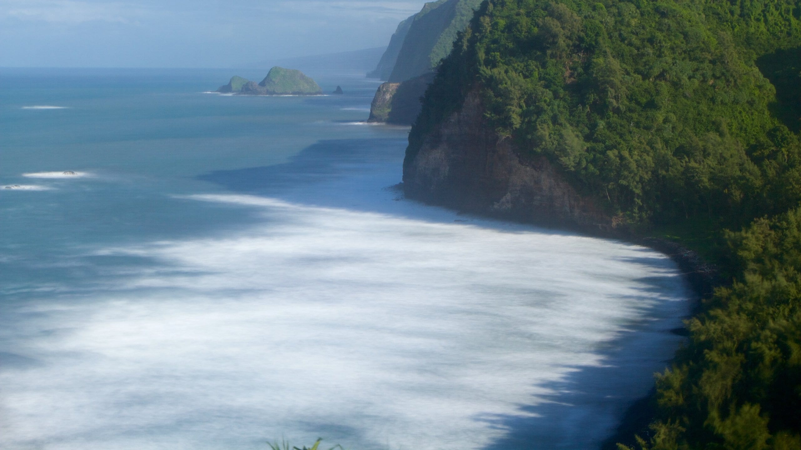 Pololu Valley Overlook og byder på en kløft eller slugt og udsigt over kystområde