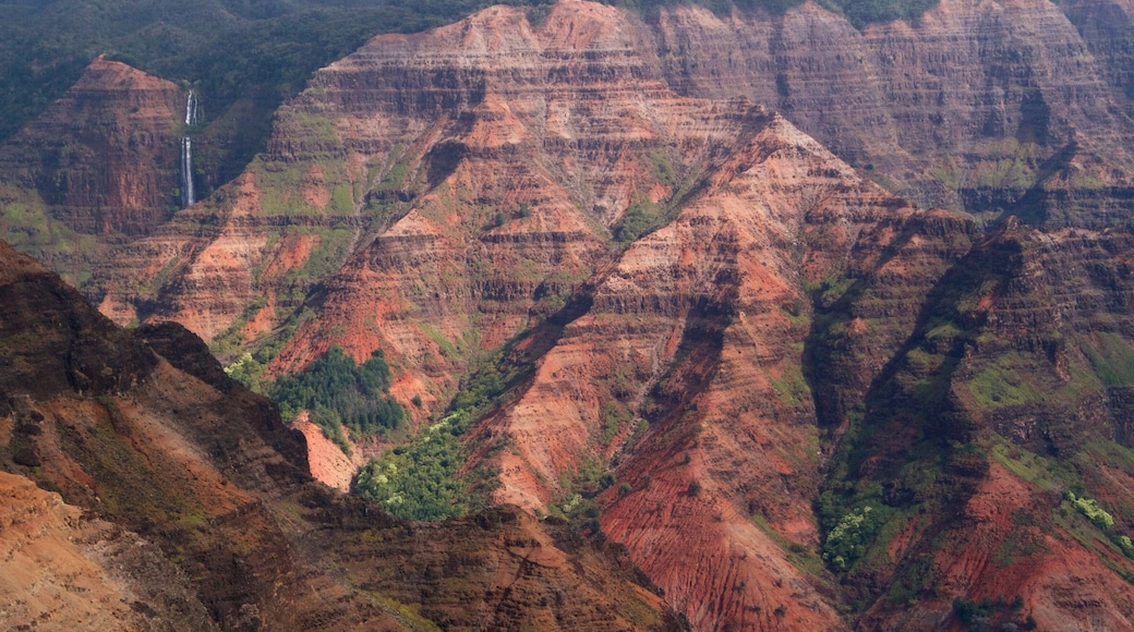 Waimea mostrando um desfiladeiro ou canyon