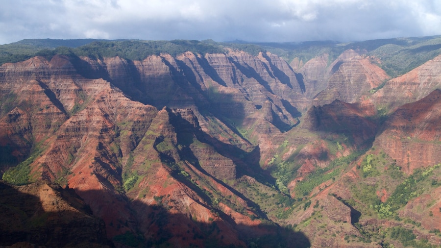 Waimea Canyon bevat een kloof of ravijn en landschappen