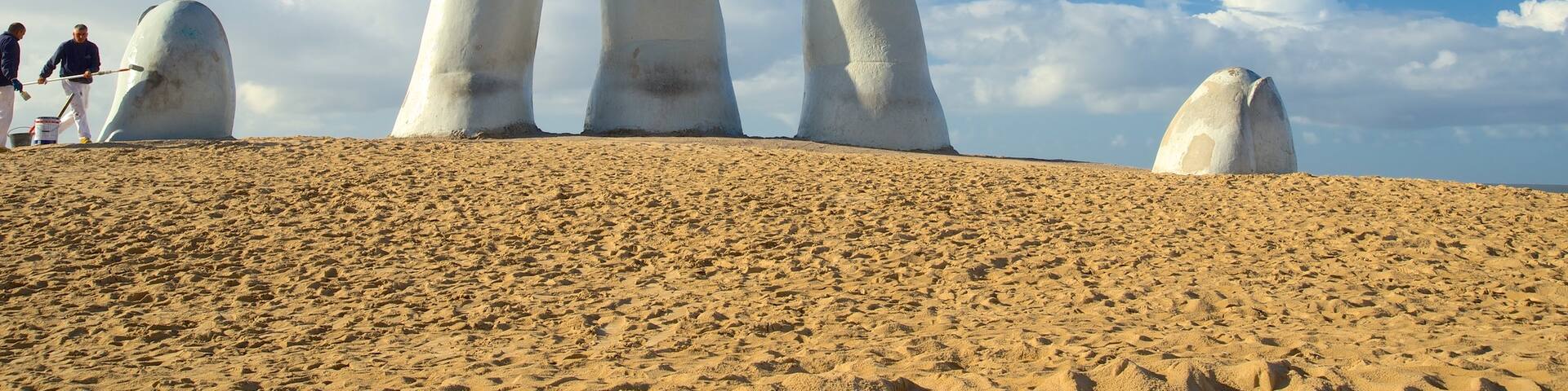 Brava Beach featuring general coastal views, a statue or sculpture and outdoor art