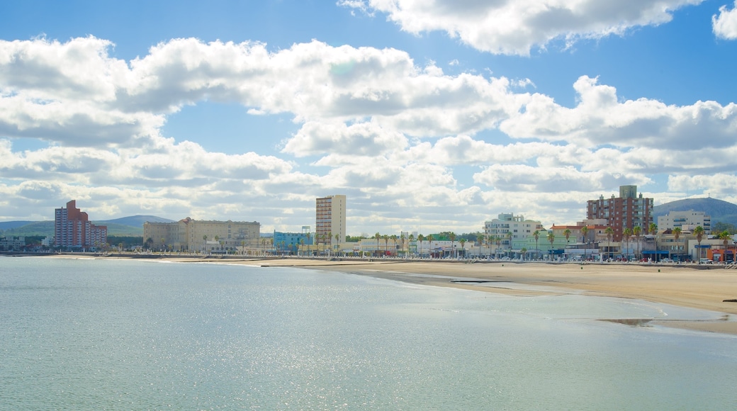 Piriapolis Beach which includes a coastal town, general coastal views and landscape views