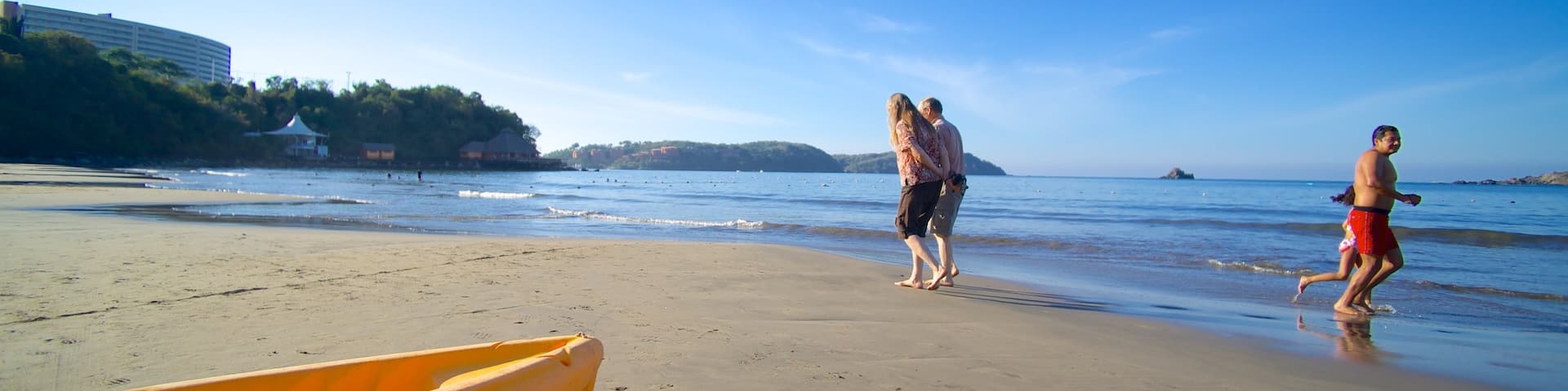 Linda Beach showing a beach and general coastal views as well as a couple