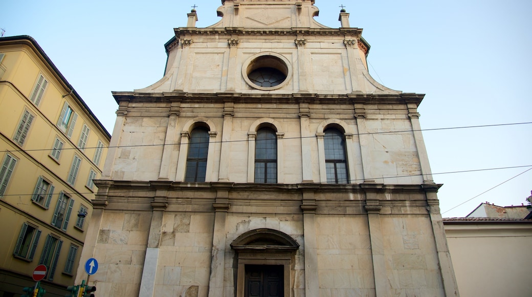 Milan featuring a church or cathedral and heritage architecture