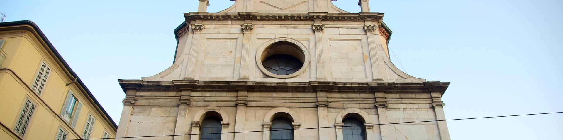 Milan featuring a church or cathedral and heritage architecture