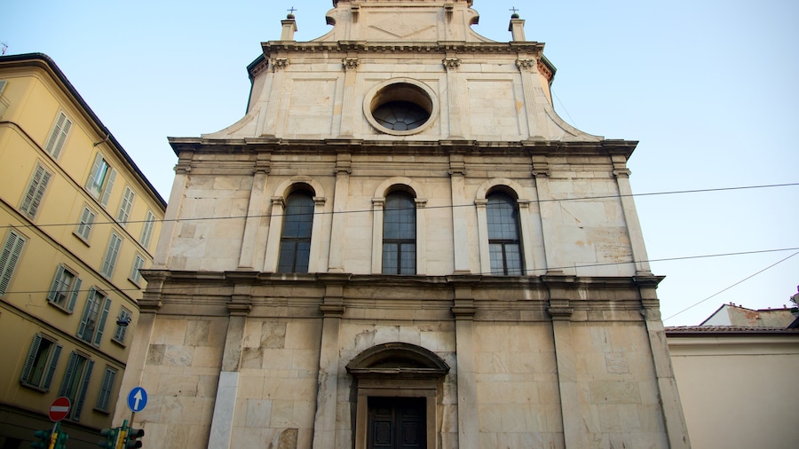 Milan featuring a church or cathedral and heritage architecture