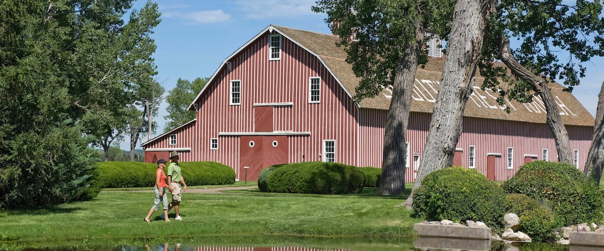 North Platte which includes a pond and heritage architecture as well as a couple