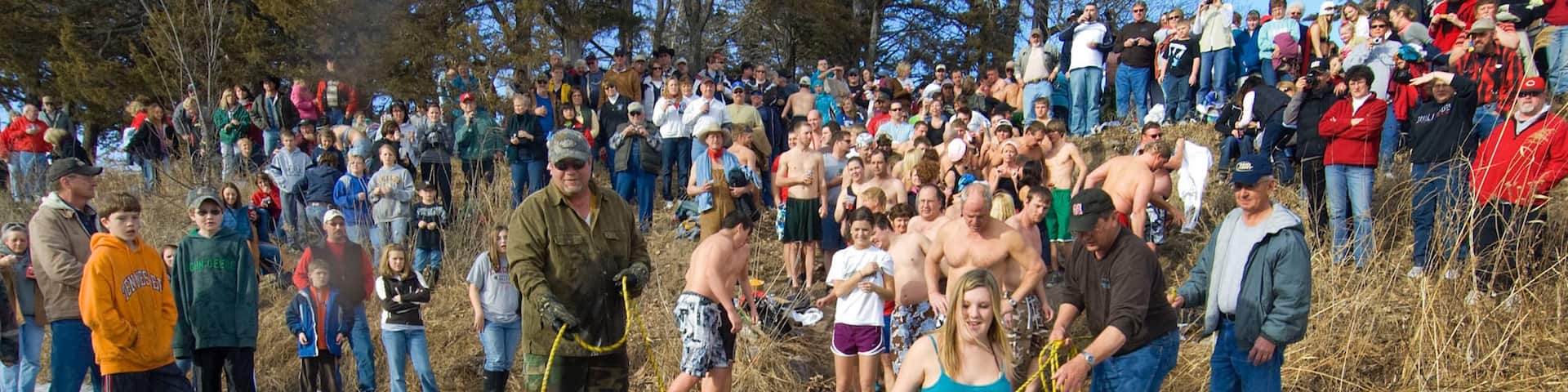 Ainsworth featuring swimming as well as a large group of people