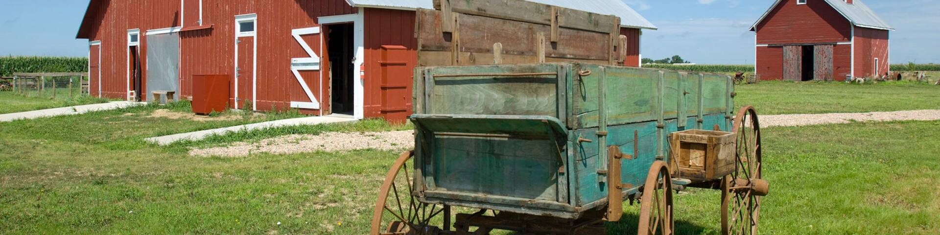 York showing farmland and heritage architecture