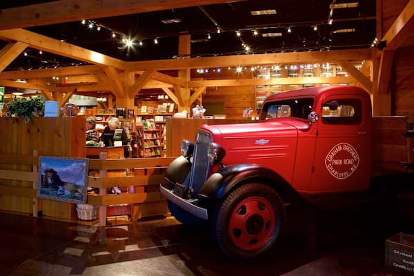 Billy Graham Library som inkluderar historiska element och interiörer