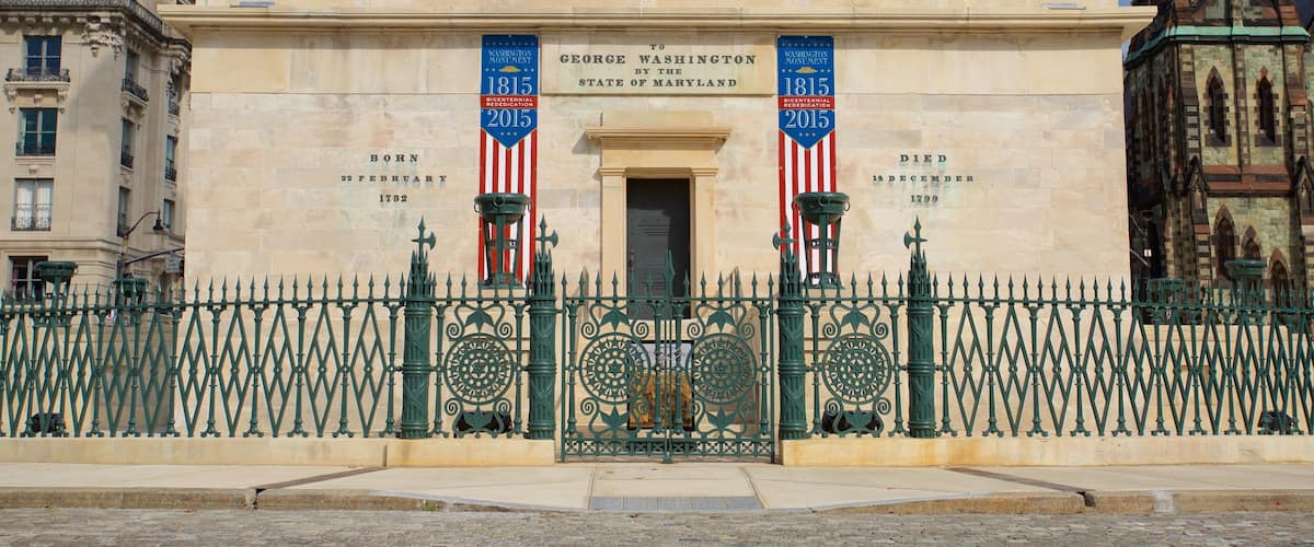Central Maryland showing heritage architecture and a monument