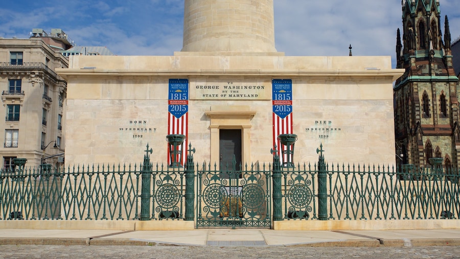 Central Maryland showing heritage architecture and a monument