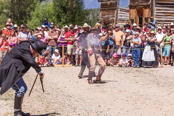 Dillon which includes street performance and performance art as well as a large group of people