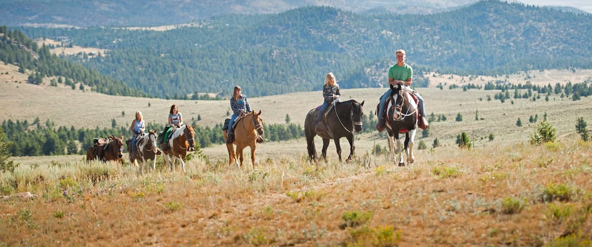 Southwest Montana which includes horse riding, mountains and forests
