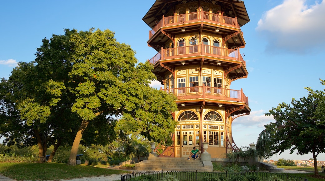 Patterson Park qui includes patrimoine architectural et jardin