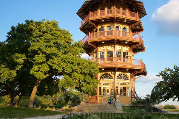 Patterson Park das einen Garten und historische Architektur
