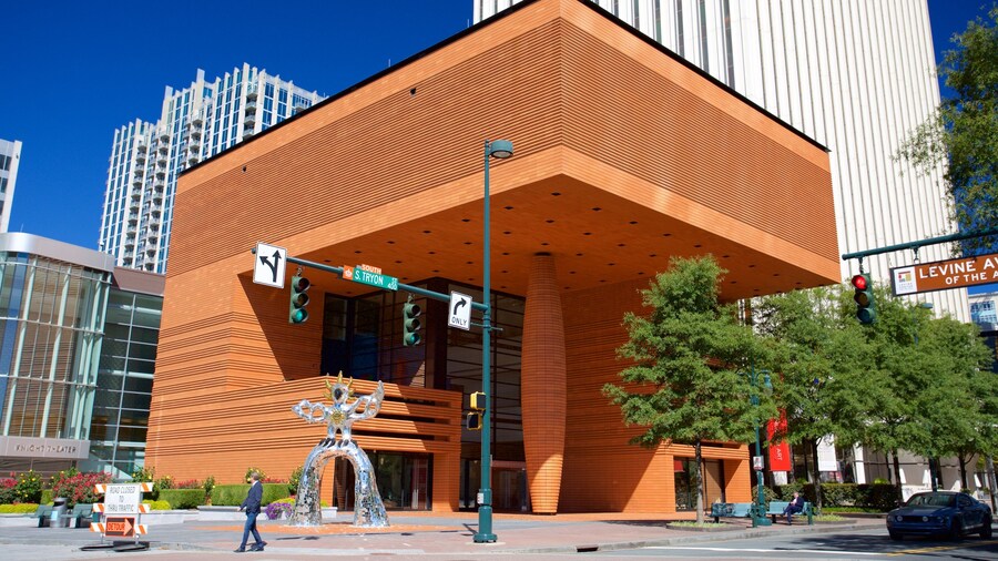 Exterior view of Bechtler Museum of Modern Art in Uptown Charlotte, North Carolina.