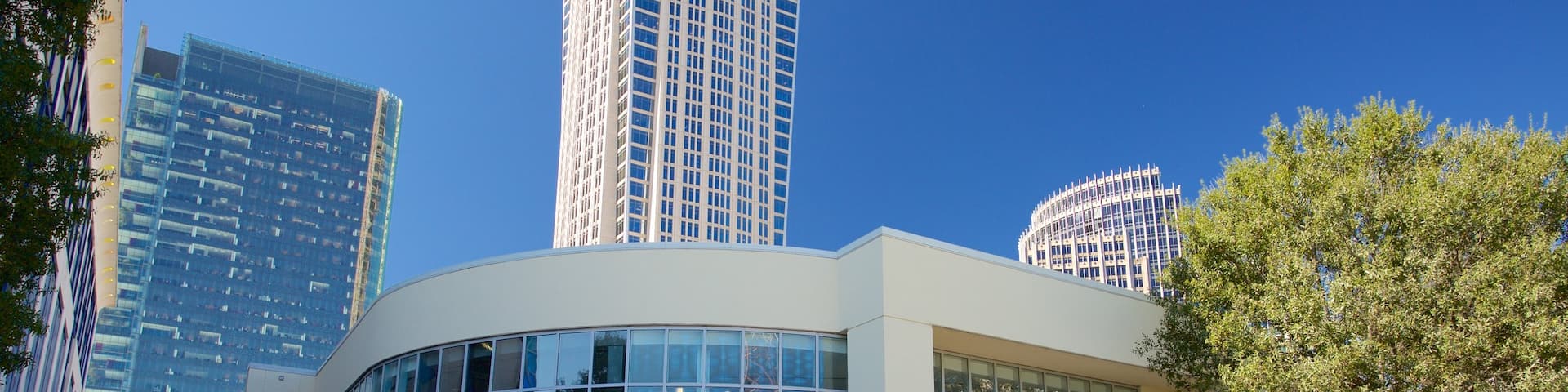 Levine Museum of the New South showing a high rise building and a city