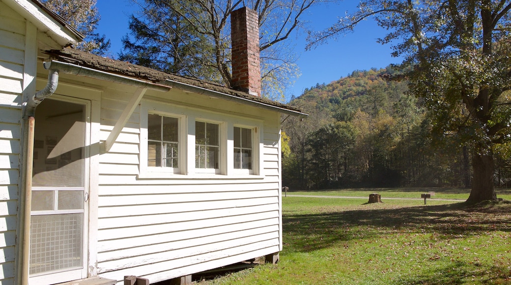 Cataloochee Valley which includes a house and a garden