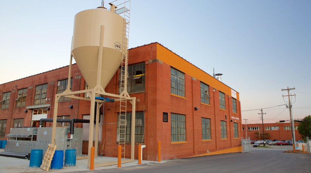 NoDa Brewing Company featuring industrial elements