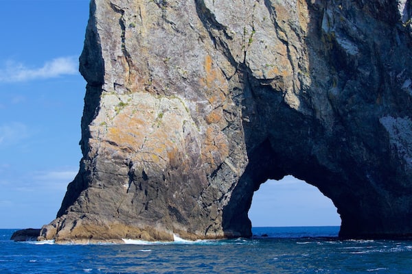 Russell which includes a bay or harbour and rugged coastline