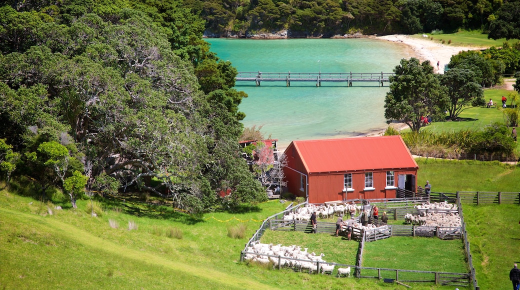 Russell which includes a bay or harbour and farmland