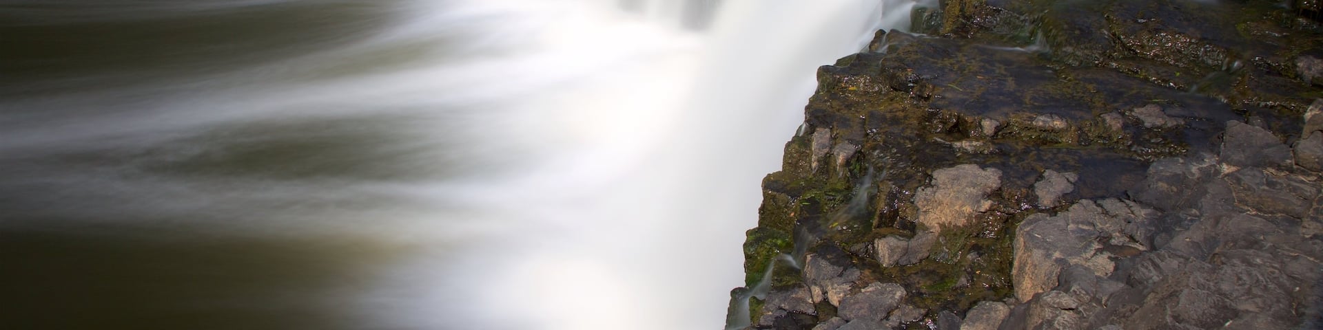 Haruru Falls showing a river or creek and a cascade