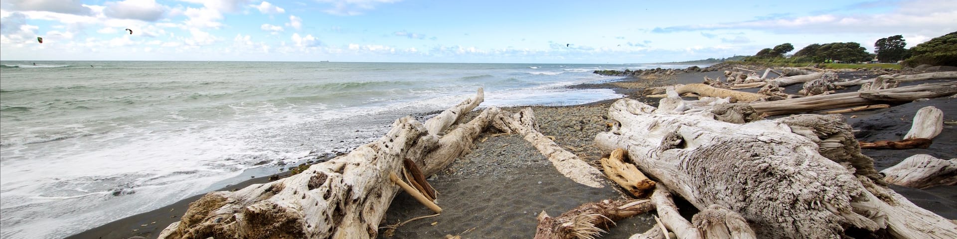 Taranaki featuring a bay or harbor