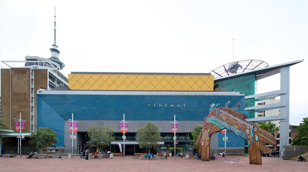 Aotea Square which includes a square or plaza