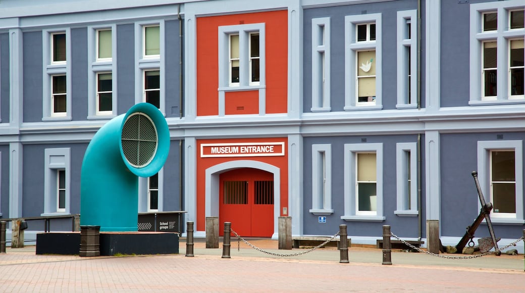 Museum of Wellington City and Sea showing signage