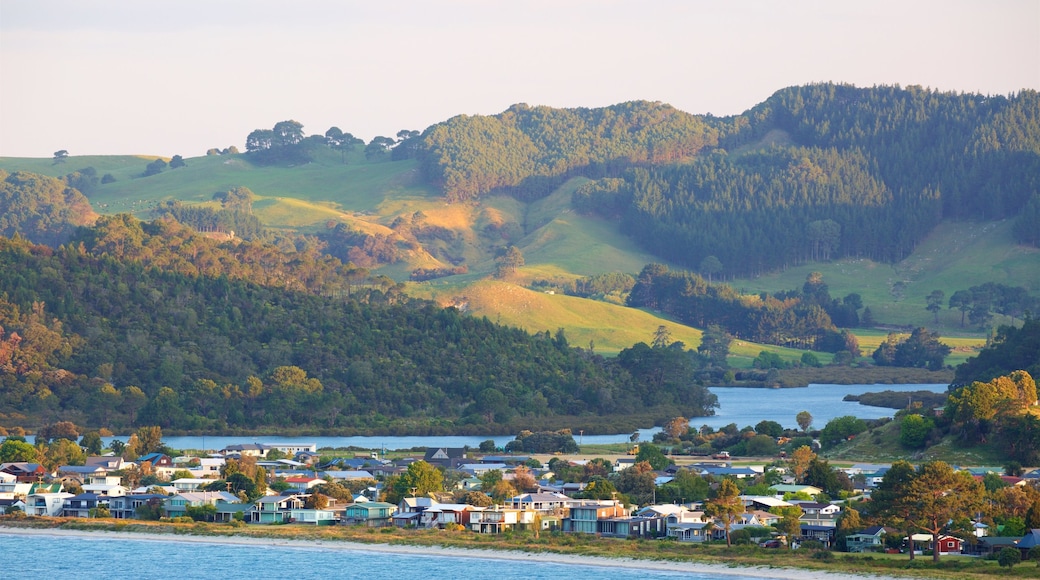 Cooks Beach showing a coastal town, general coastal views and tranquil scenes