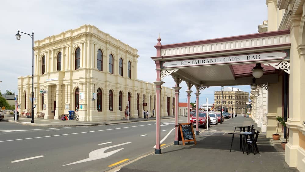 Oamaru mettant en vedette scĂšnes de rue et patrimoine architectural