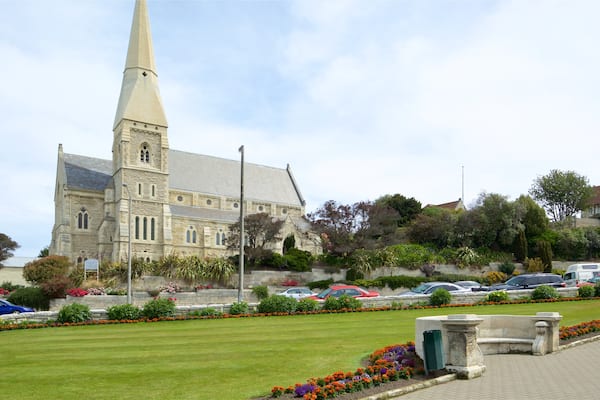 Oamaru montrant église ou cathédrale et patrimoine architectural