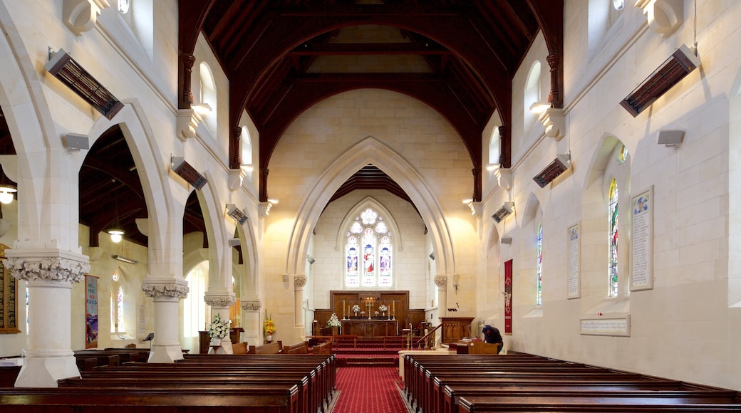 Oamaru showing a church or cathedral, interior views and heritage architecture