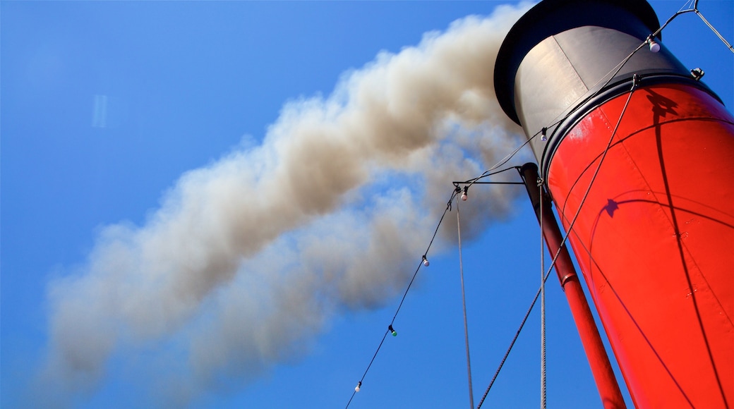 TSS Earnslaw Steamship showing industrial elements