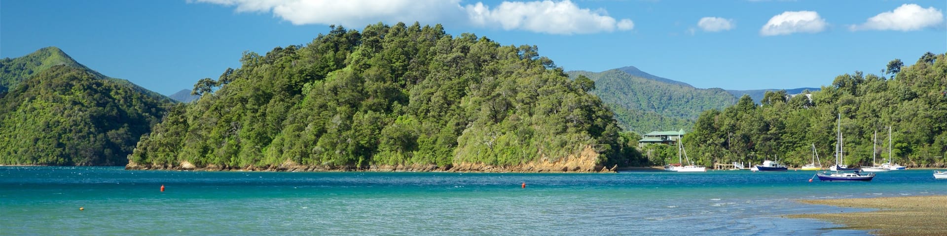 Ngakuta Bay showing a pebble beach, tranquil scenes and a bay or harbour
