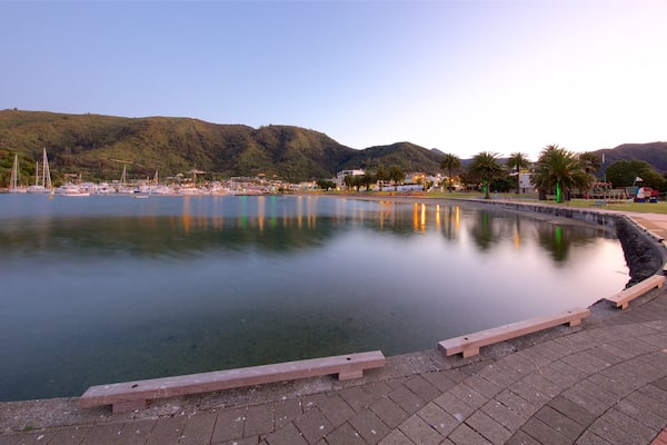 Picton featuring a sunset, a bay or harbour and sailing