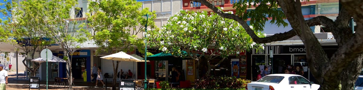 Bundaberg welches beinhaltet zentrales Geschäftsviertel und Straßenszenen