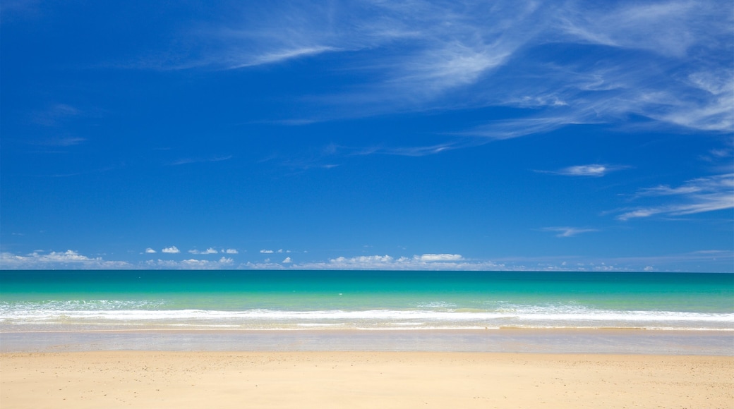 Bargara showing a sandy beach and general coastal views