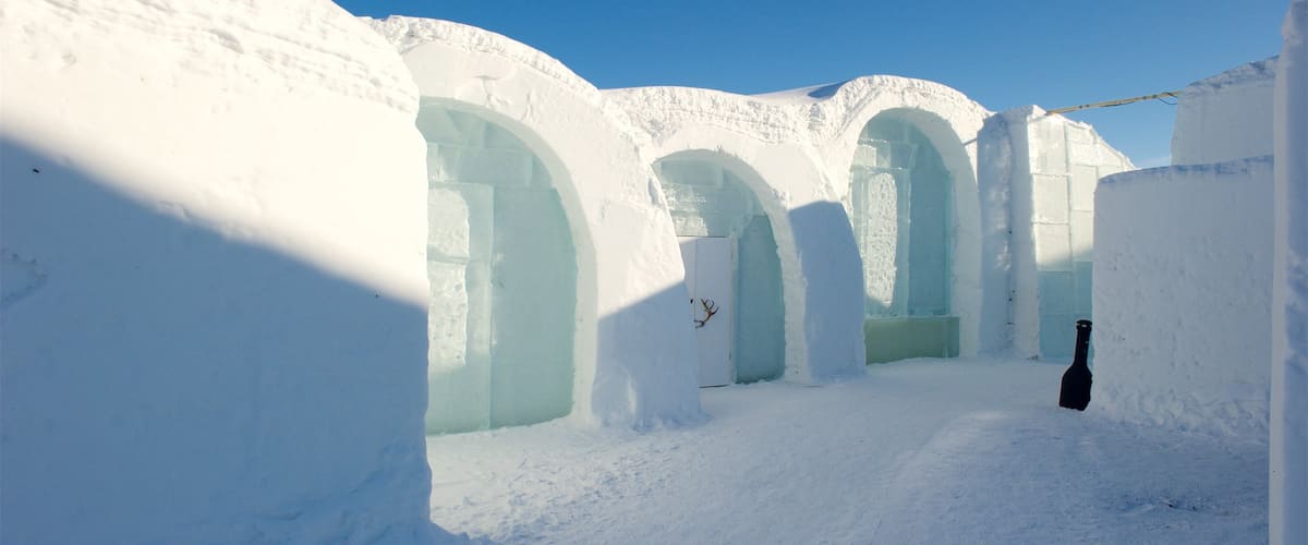 Kautokeino mettant en vedette neige