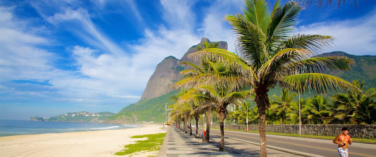 Avenida Atlântica montrant scènes tropicales, vues littorales et montagnes