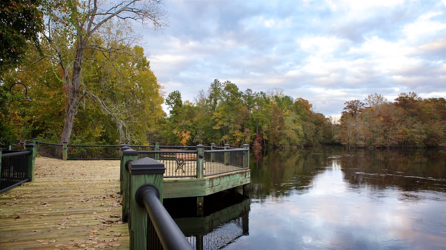 Conway Riverwalk cho thấy vùng ngập nước và quang cảnh