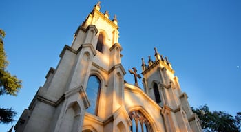 Columbia montrant église ou cathédrale et patrimoine historique