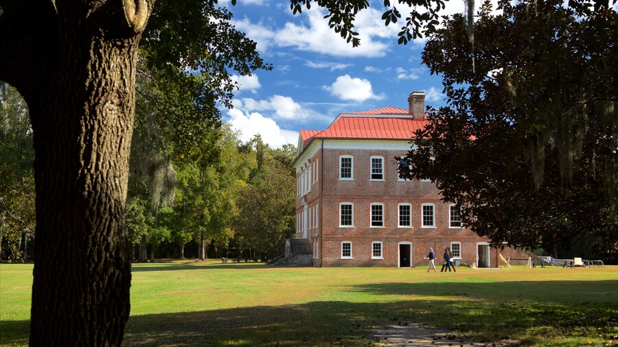 Preserved 18th-century plantation estate at Drayton Hall in Charleston.