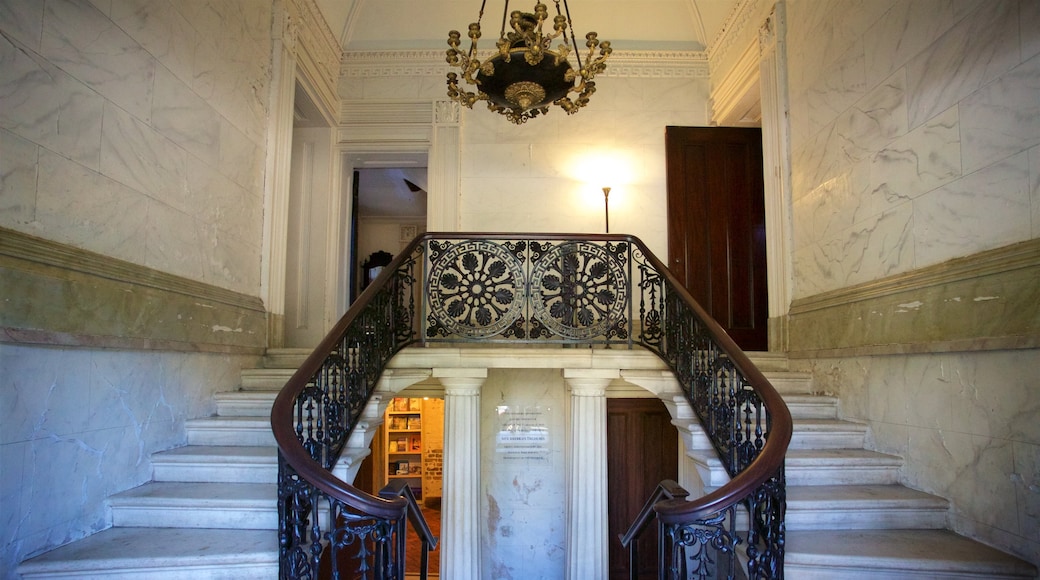 Aiken-Rhett House showing interior views and heritage elements